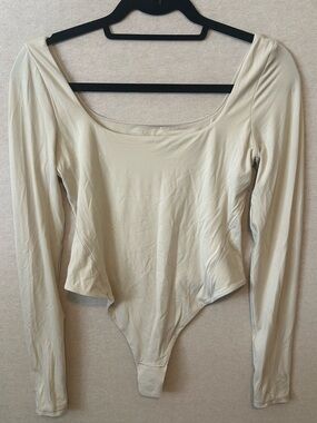 Lululemon Wundermost Ultra Soft Nulu Square Neck Long Sleeve Bodysuit- Size S